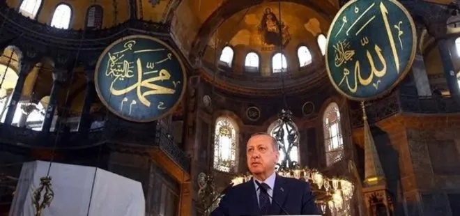 Başkan Erdoğan akşam namazını Ayasofya Camii’nde eda etti! Vatandaşlardan yoğun ilgi...