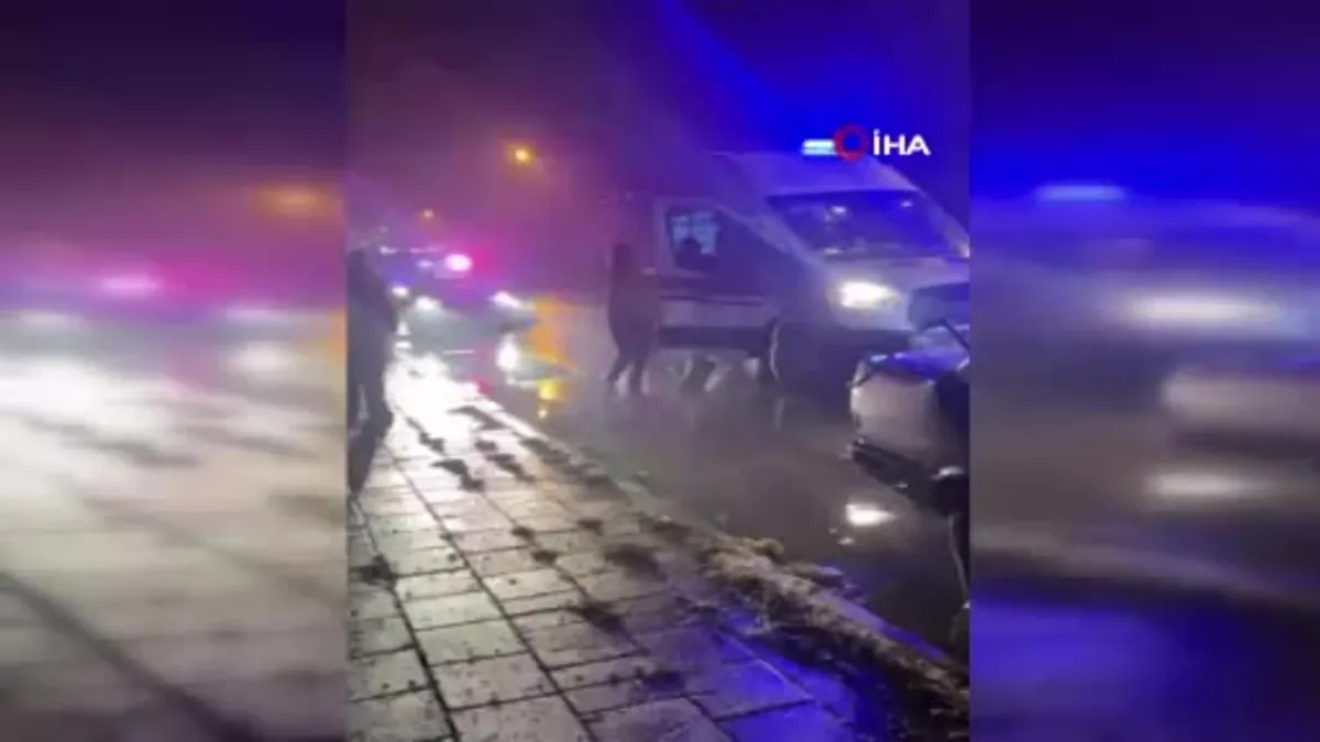 Park halindeki kamyona çarpan alkollü sürücü hurdaya dönen araçtan hafif yaralı olarak çıktı