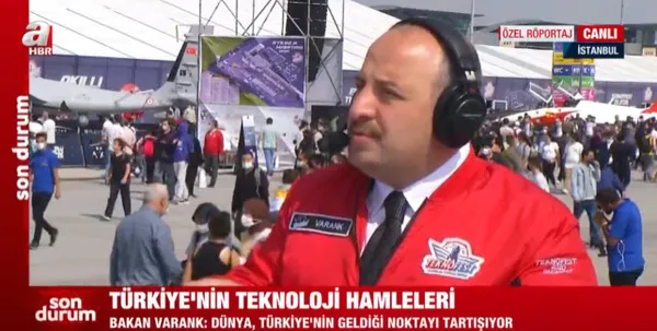 Son dakika: Sanayi ve Teknoloji Bakanı Mustafa Varank TEKNOFEST'te! Bakan Varank A Haber'e konuştu - 3