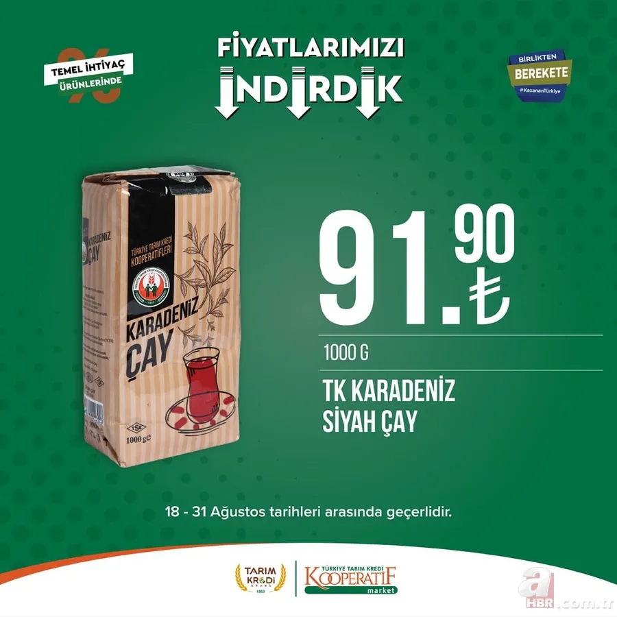 Yeni ürünleri görenler kapıda kuyruk oldu! Tarım Kredi Market listeyi güncellendi! 30'lu yumurta 68.50, Tereyağı 89.90, 40'lı tuvalet kağıdı 168.90 TL... 14