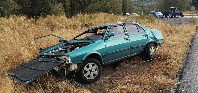 Milas-Yağayan karayolunda korkunç kaza! Kafa kafaya çarpıştılar: 1 ölü, 4 yaralı