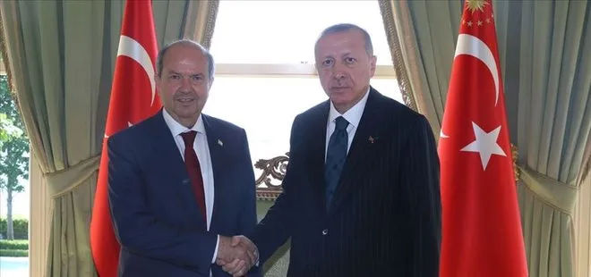 Başkan Erdoğan’dan KKTC’de Cumhurbaşkanı seçilen Ersin Tatar’a tebrik