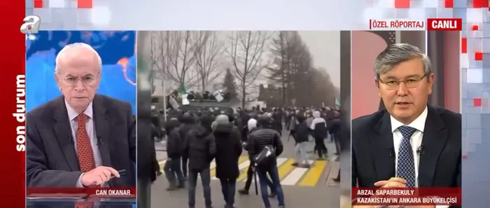 Kazakistan Ankara Büyükelçisi Abzal Sparbekuly A Haber'de! Olayların arkasında FETÖ mü var? - 4