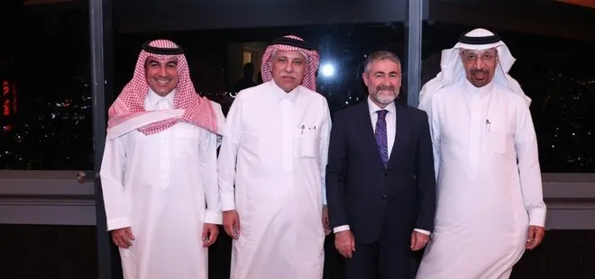 Bakanlar Nureddin Nebati ve Mehmet Muş, Suudi Arabistan yetkilileriyle bir araya geldi