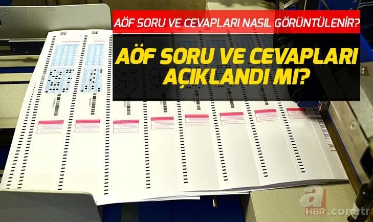 AÖF soru ve cevapları Anadolu Üniversitesi’nden açıklandı mı? 25-26 Mayıs AÖF sınav soru cevapları nasıl görüntülenir?