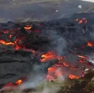 Yanardağ patlarken öyle bir şey yaptılar ki...