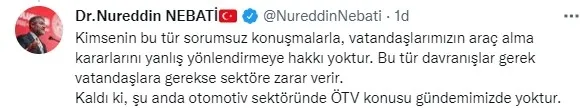 Hazine ve Maliye Bakanı Nureddin Nebati’den Kemal Kılıçdaroğlu'na “ÖTV” yanıtı - 7