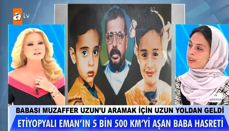 28 yıllık hasret sona erdi! Gerçekler Müge Anlı’da ortaya çıktı! Etiyopyalı Eman hiç görmediği amcasına kavuştu