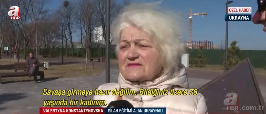 Rusya - Ukrayna geriliminin sembolü oldu! 76 yaşında silah eğitimi alan Valentyna Konstantynovska A Haber'e konuştu: Düşman gelirse... 10