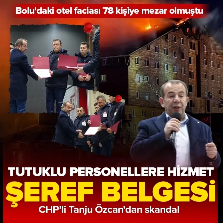 Özcan’dan tutuklanan personele şeref belgesi