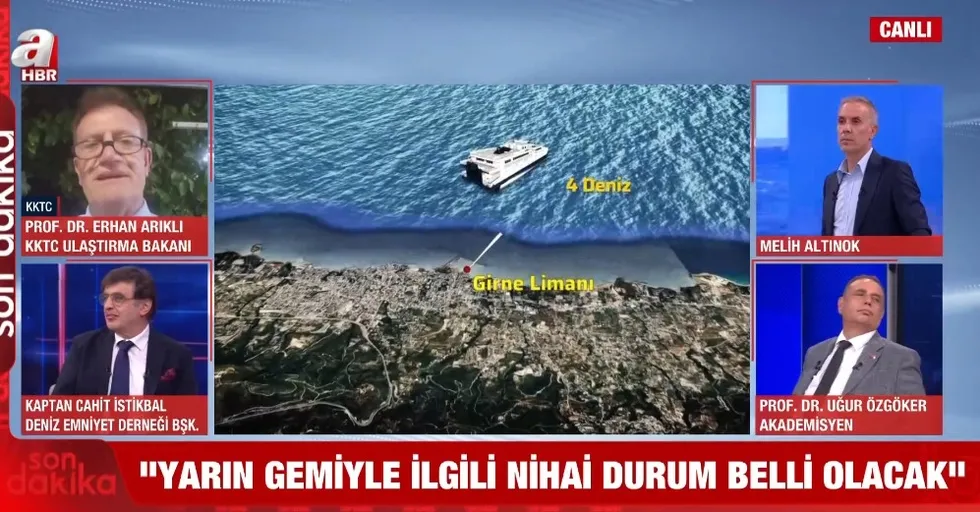 KKTC Ulaştırma Bakanı Arıklı A Haber'de: Gemi işletmesinin tüm izinleri iptal edildi - 4