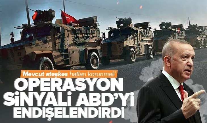 Başkan Recep Tayyip Erdoğan’ın Suriye’ye yeni operasyon sinyali ABD’yi endişelendirdi