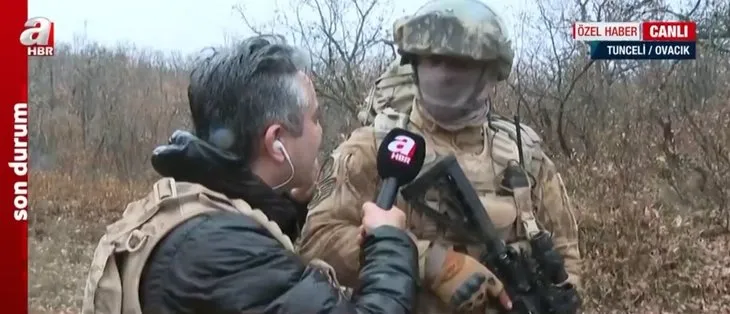 Tunceli’de 6 terörist kıstırıldı! A Haber sıcak bölgeden ekrana taşıdı