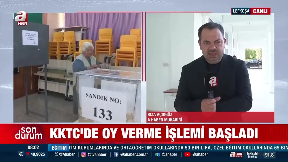 KKTC sandık başında! A Haber takipte