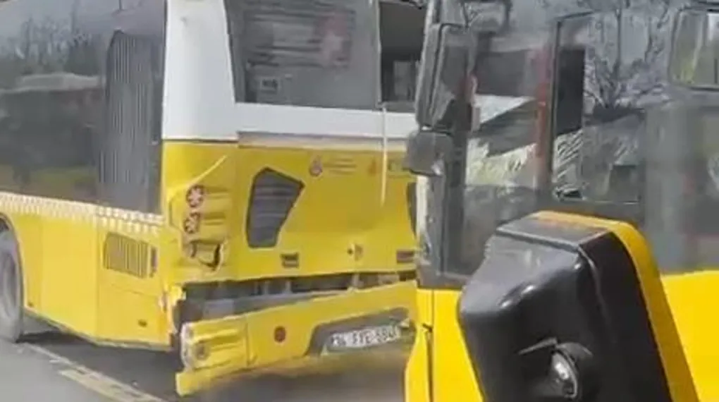 Fatih'te 3 İETT otobüsü kaza yaptı