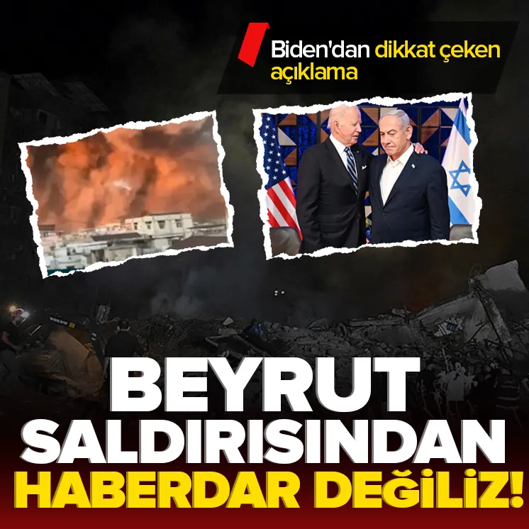 Bidendan dikkat çeken Beyrut açıklaması