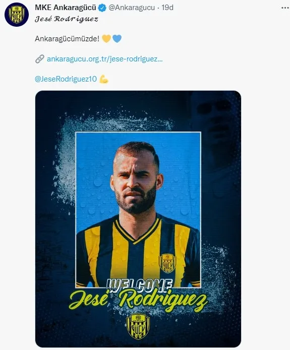 Son dakika: Ankaragücü Jese Rodriguez'i kadrosuna kattı - 1