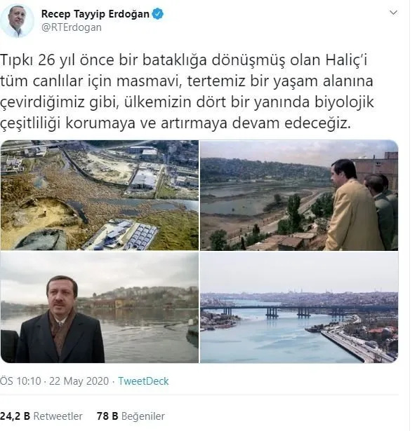 Başkan Erdoğan’ın ’22 Mayıs Dünya Biyolojik Çeşitlilik Günü’ mesajı bu görüntüleri akıllara getirdi