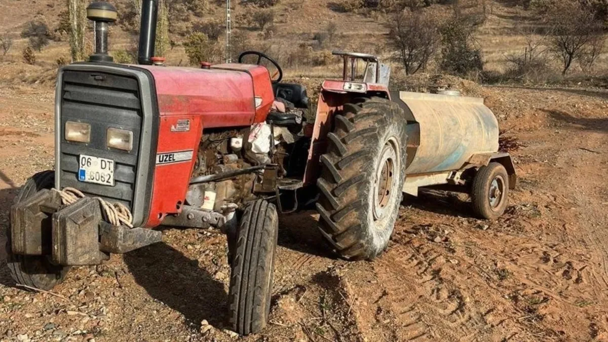 Freni boşalan traktör dehşet saçtı: 2 yaralı