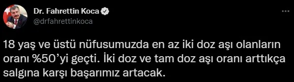Son dakika: Sağlık Bakanı Fahrettin Koca'dan 18 yaş ve üstünün aşılanması hakkında flaş açıklama - 1