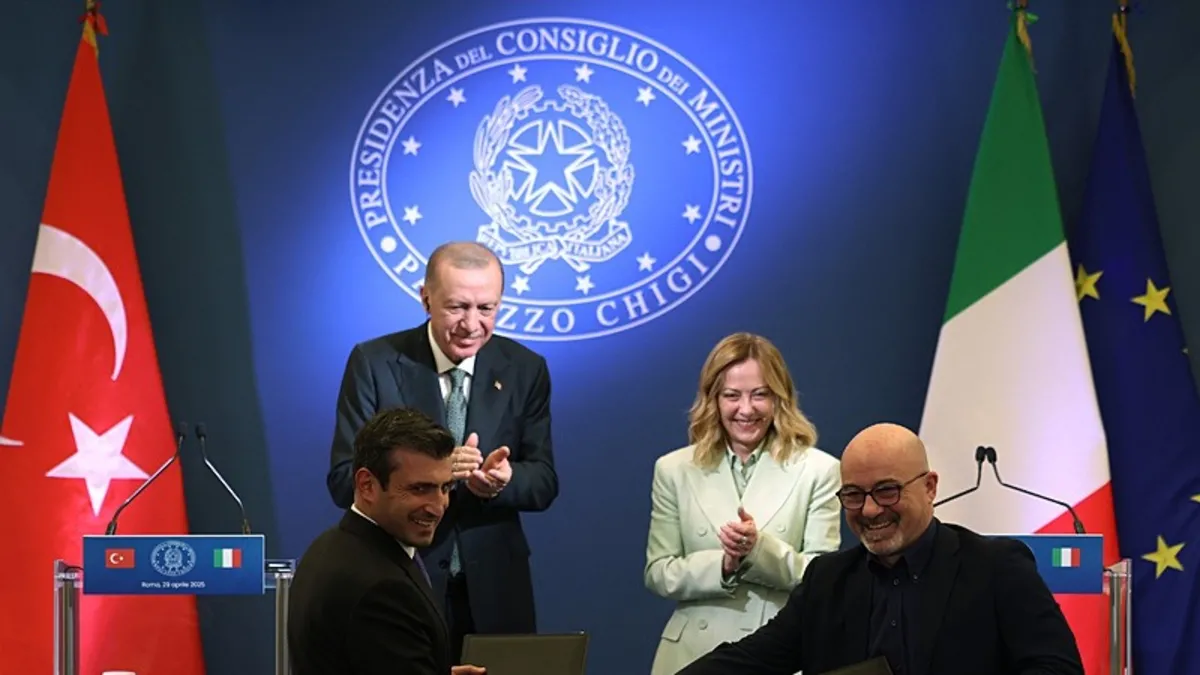 Türkiye ile İtalya ilişkilerinde yeni perde!  11 anlaşma imzalandı