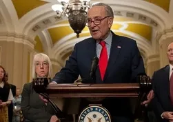 ABD'li Demokrat Senatör Schumer'e Gazze tepkisi! Basın toplantısında protesto şoku