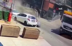 Üsküdar’da feci kaza kamerada