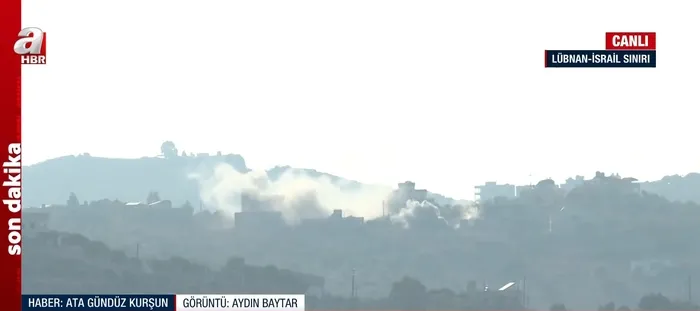 İsrail ile Hizbullah arasında çatışma! Canlı yayında saldırı anları A Haber’de