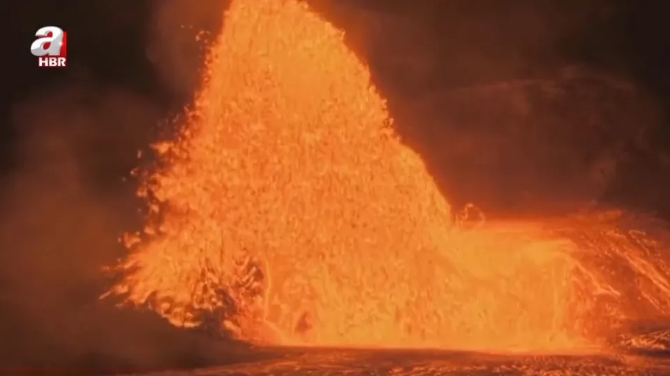 ABD’de yanardağın patlama anı kamerada