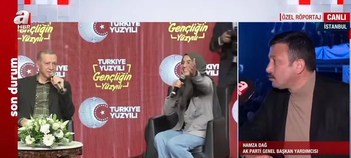 İstanbul'da gençler buluşması! AK Parti Genel Başkan Yardımcısı Hamza Dağ A Haber'de: Türkiye Yüzyılı dedirtmeyi bu gençler sağlayacak - 1