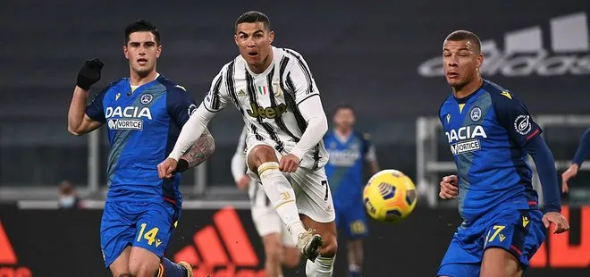 Juventus Udinese’yi Cristiano Ronaldo’nun golleriyle farklı yendi