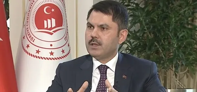 Son dakika: Çevre ve Şehircilik Bakanı Murat Kurum’dan flaş açıklamalar
