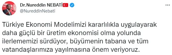 Son dakika: Hazine ve Maliye Bakanı Nureddin Nebati'den Türkiye Ekonomi Modeli açıklaması! Sağlıklı büyümeye devam ediyor - 3