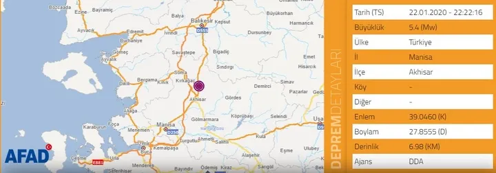 Son dakika: Manisa'da korkutan deprem (Kandilli AFAD son depremler) İstanbul deprem şiddeti kaç? - 1