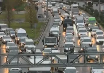 İstanbul'da sabah trafiği | İşte trafik yoğunluk haritasında son durum