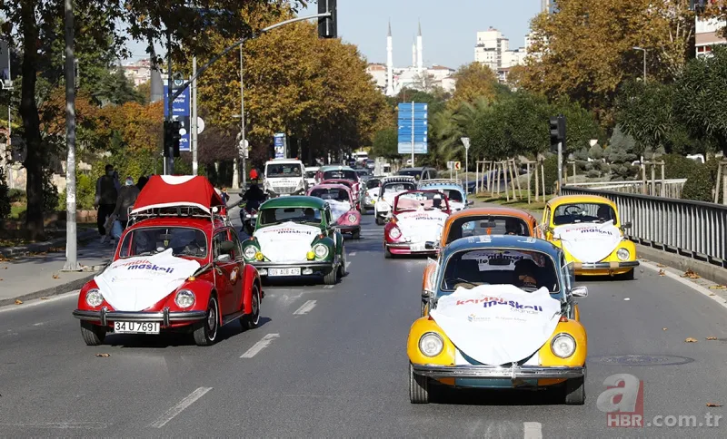 Vosvoslar trafikte görenleri hayrete düşürdü! Koronavirüs için... 1