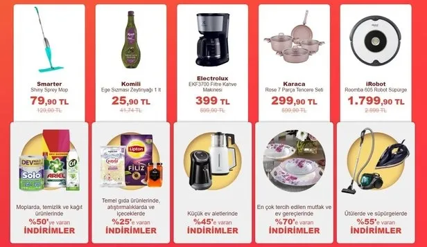 Hepsiburada 14,15,16 Eylül Dev İndirim günleri başladı! Binlerce üründe indirim kapış kapış gidiyor...