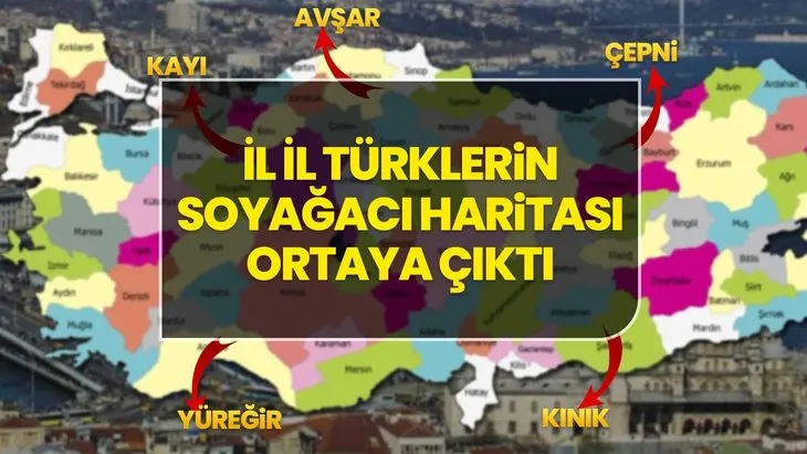 Anadolu'da Türk Destanı Yeniden Yazılıyor! İl İl Türklerin Soyağacı Haritası Ortaya Çıktı