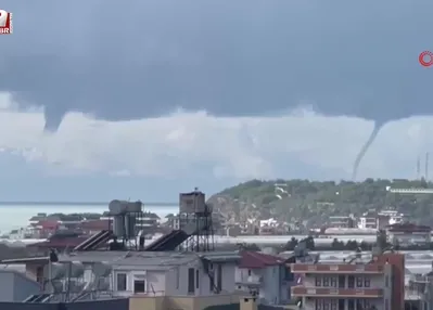 Alanya’da dev hortum kamerada