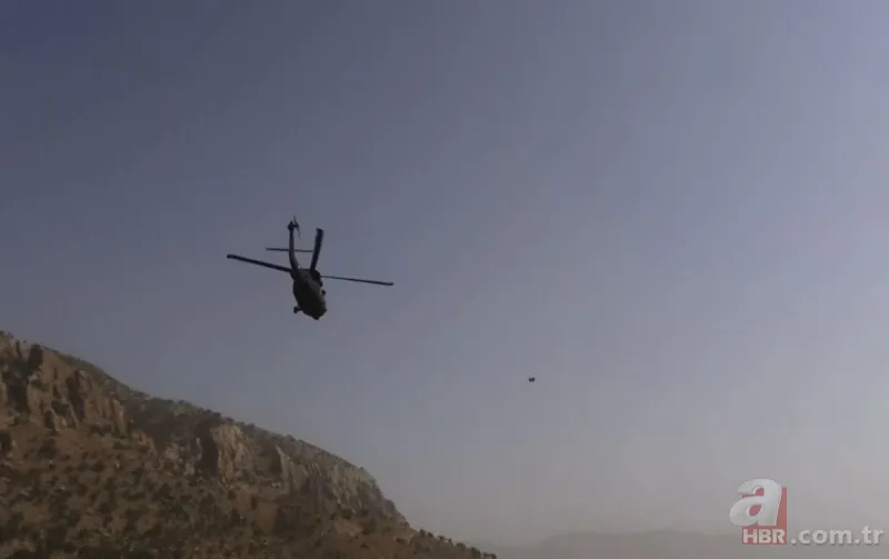 Batman'da PKK'lı 4 teröristin teslim oluşu kamera görüntülerine yansıdı. 4