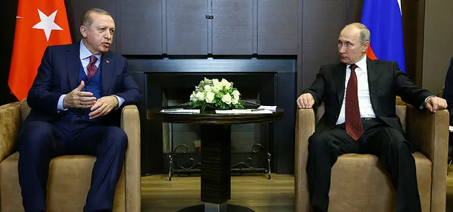 CUMHURBAŞKANI ERDOĞAN PUTİN İLE GÖRÜŞTÜ