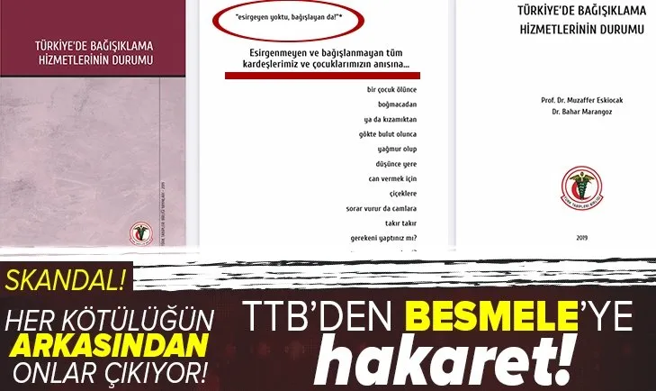 Türk Tabipler Birliği’nden Besmele’ye hakaret!