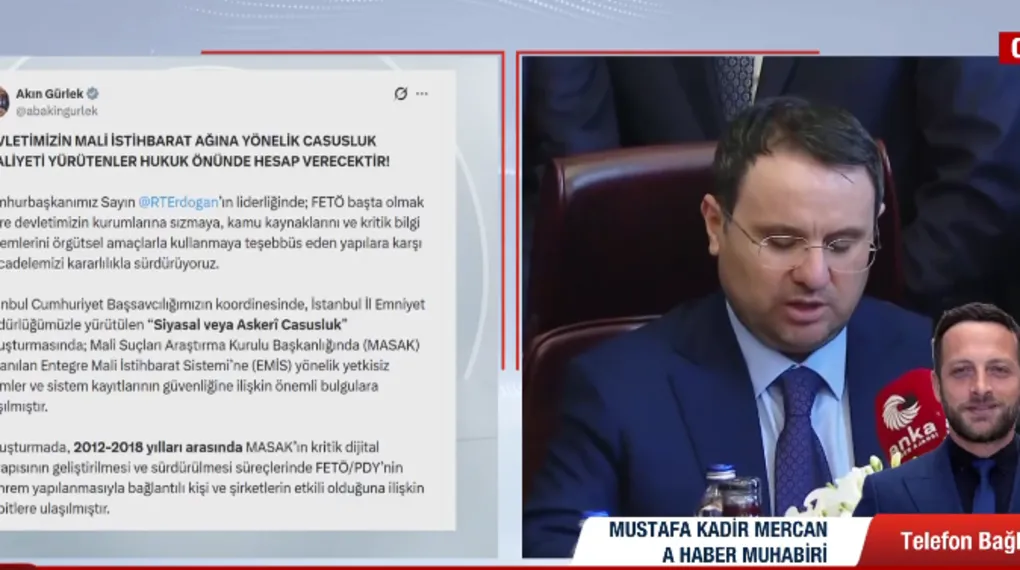 MASAK’ta FETÖ casusluk operasyonu!