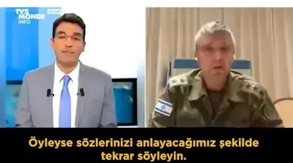 Katil İsrail Ordu Sözcüsü Rafowicz’in yalanlarına tahammül edemedi yayından kovdu! Fransız sunucuya tehdit savuran soykırımcı dersini aldı
