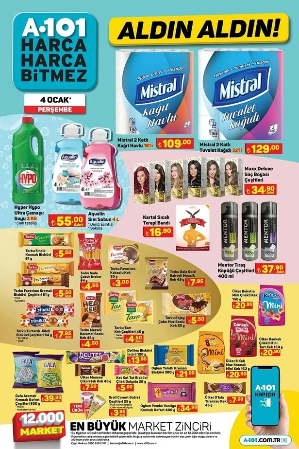 4 Ocak A101 aktüel indirim kataloğu yayınlandı! Filtre kahve makinesi, Samsung süpürge, Arzum ütü, Granit tencere seti uygun fiyattan satışta