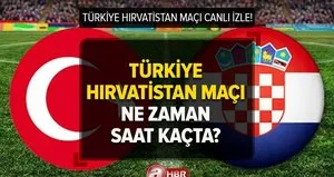Türkiye Hırvatistan maçı hangi kanalda?