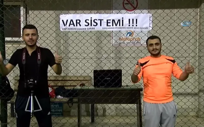 Halı sahaya VAR sistemi kurdular!