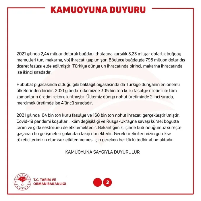 Tarım ve Orman Bakanlığından Hindistan iddialarına yanıt - 5