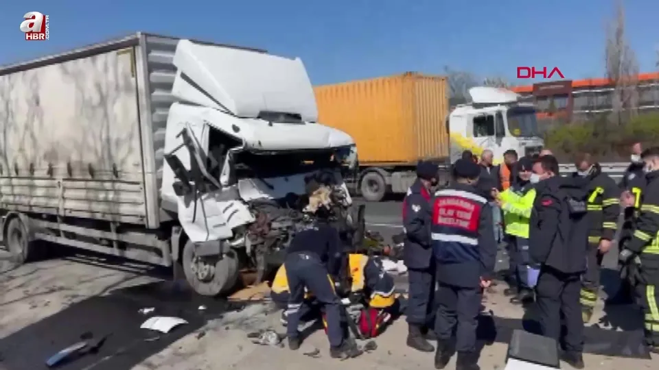 Feci kazada korkunç ölüm!