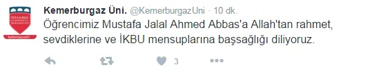 Kemerburgaz Üniversitesi: Saldırıda bir öğrencimizi kaybettik - 3